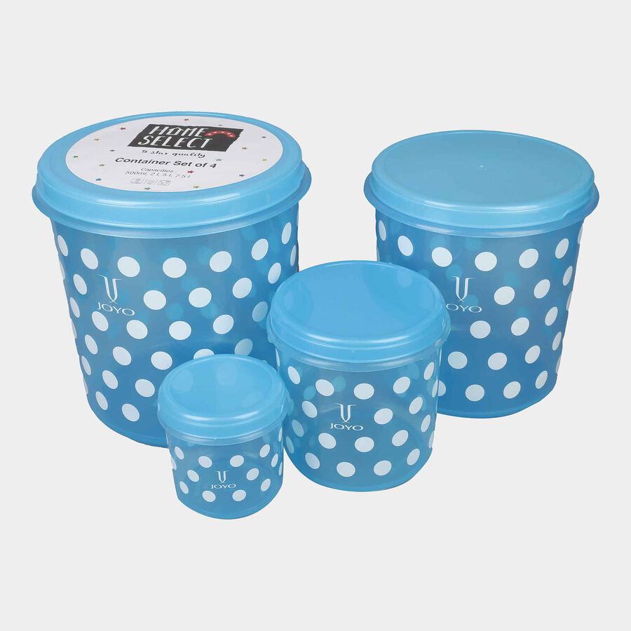 Air-Tight Plastic Container, Set of 4 - 500 ml | 2 L | 5 L | 7.5 L, , large image number null