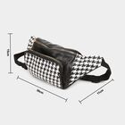 Women's Black Polyurethane Waist Pouch, , small image number null