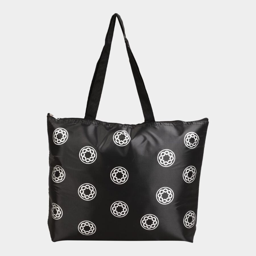 Women's Black Fabric-Polyester Tote Bag, , large image number null