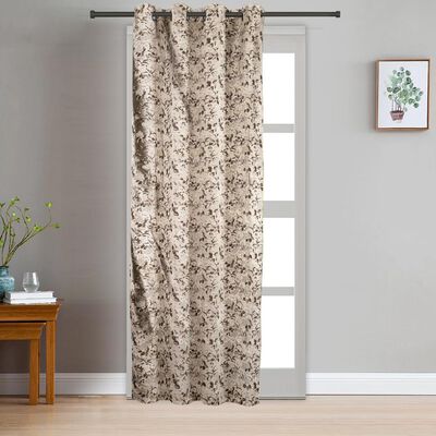 9ft. Brown Polyester Curtain
