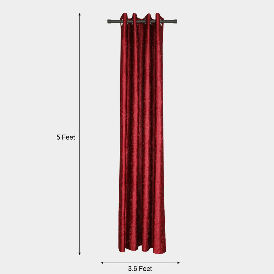 5ft. Maroon Window Curtain, , large image number null
