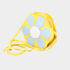 Women's Yellow Polyurethane Sling Bag, , small