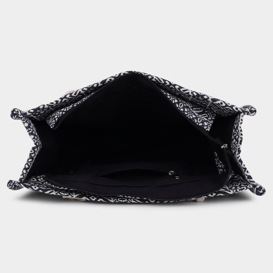 Black Fabric-Polyester Bag, , large