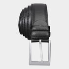Men's Black Polyurethane Casual Belt, , small image number null