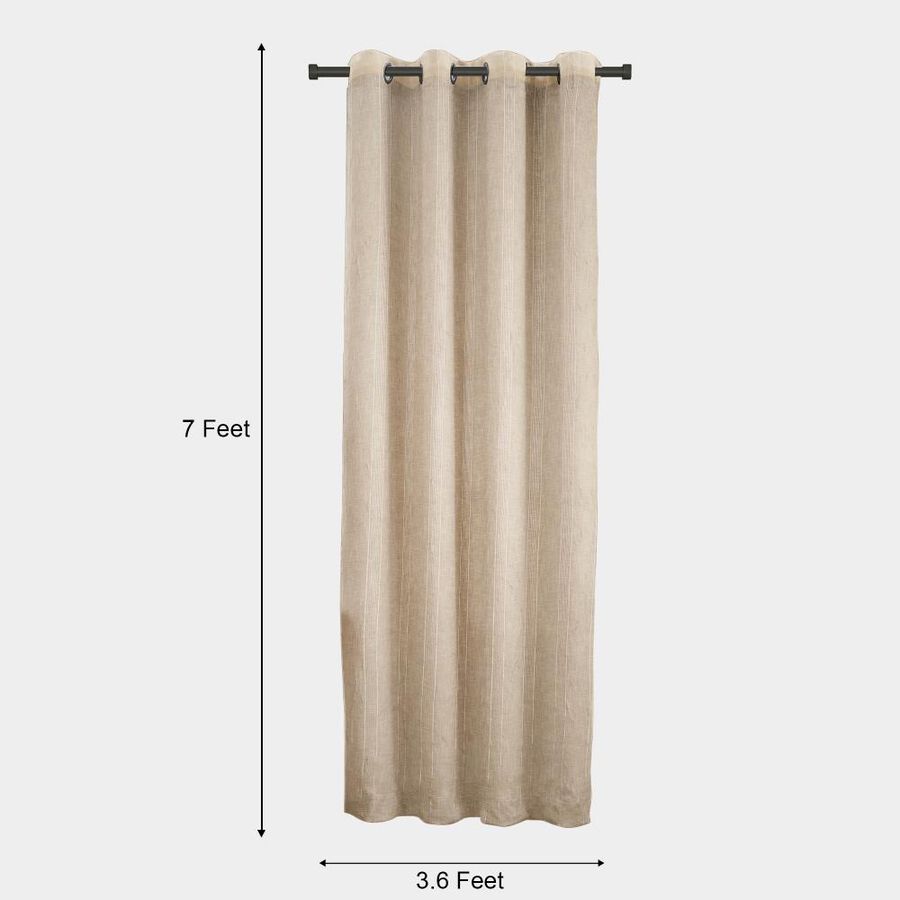 Brown Linen Curtain, , large image number null