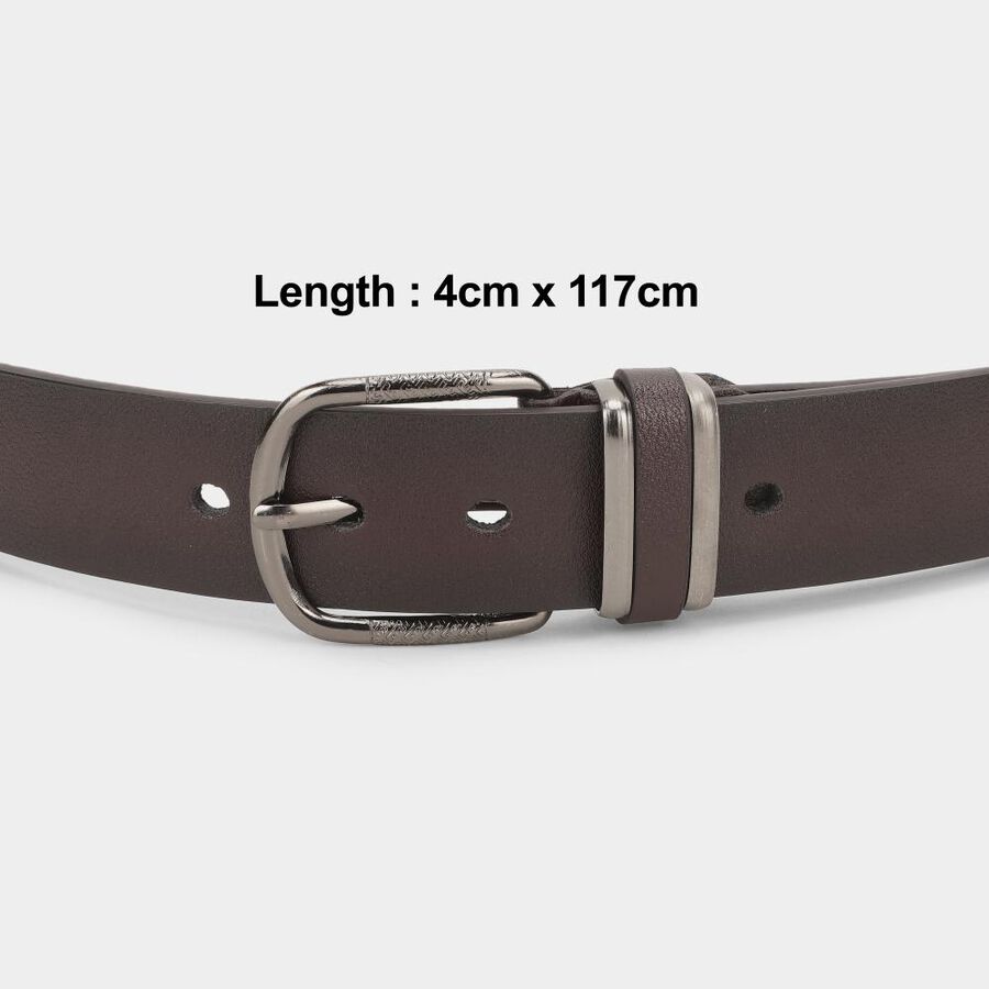 Men's Brown Pu Casual Belt , , large