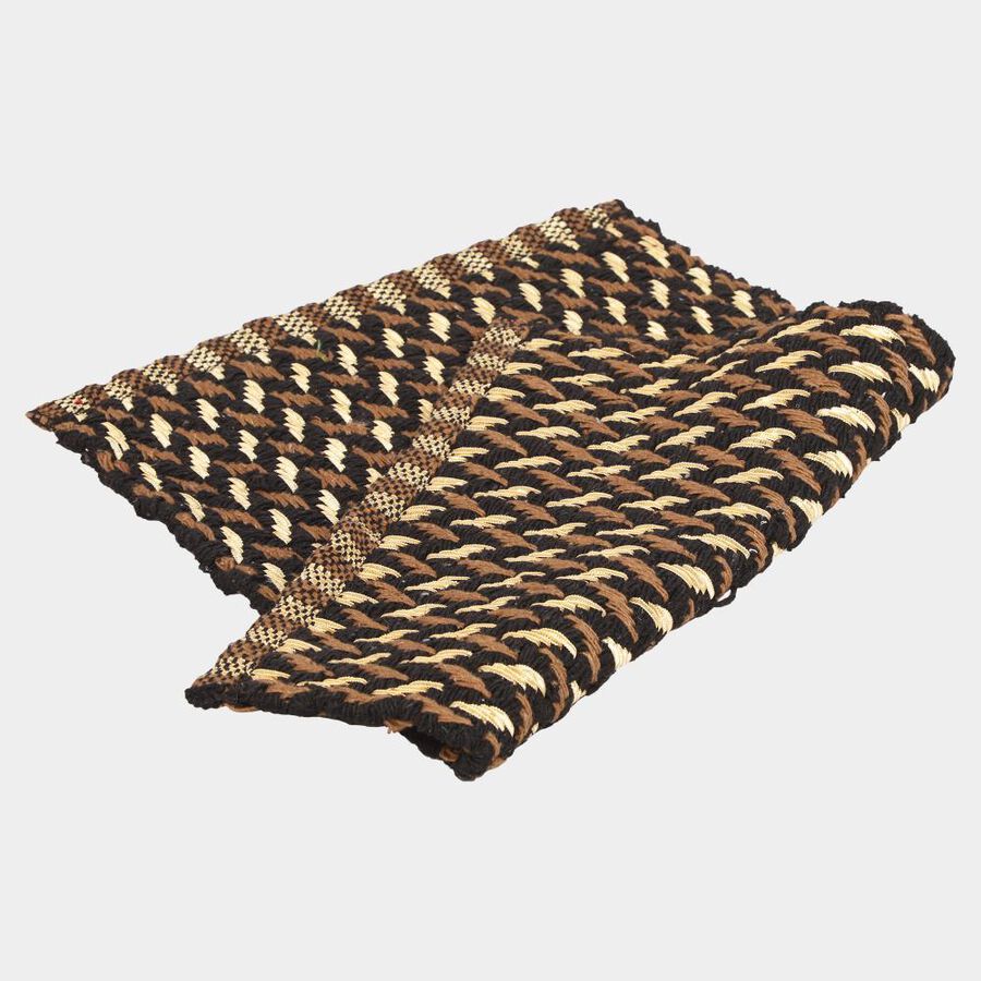 Brown Polyester Cotton Door Mat, , large image number null