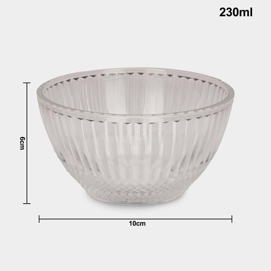 230ml Glassware Bowl Set of 6, , large image number null