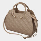 Women Solid Grey Handbag, , small image number null