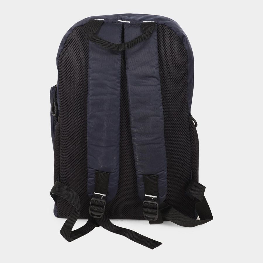 Women's Blue Fabric Backpack, , large image number null
