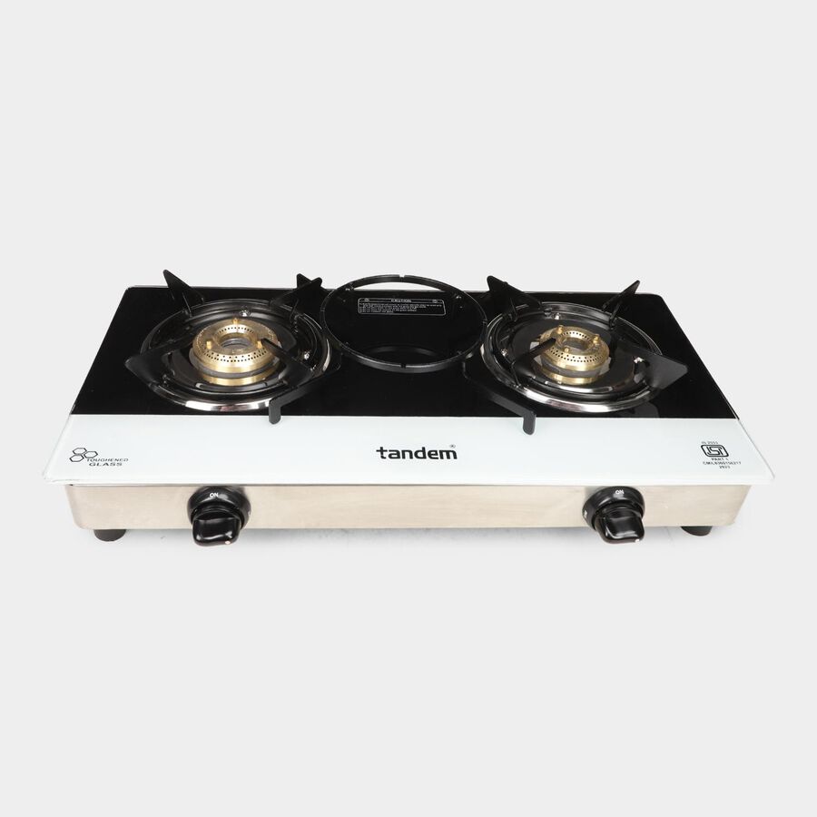 2 Burner Glass Top Gas Stove, , large image number null