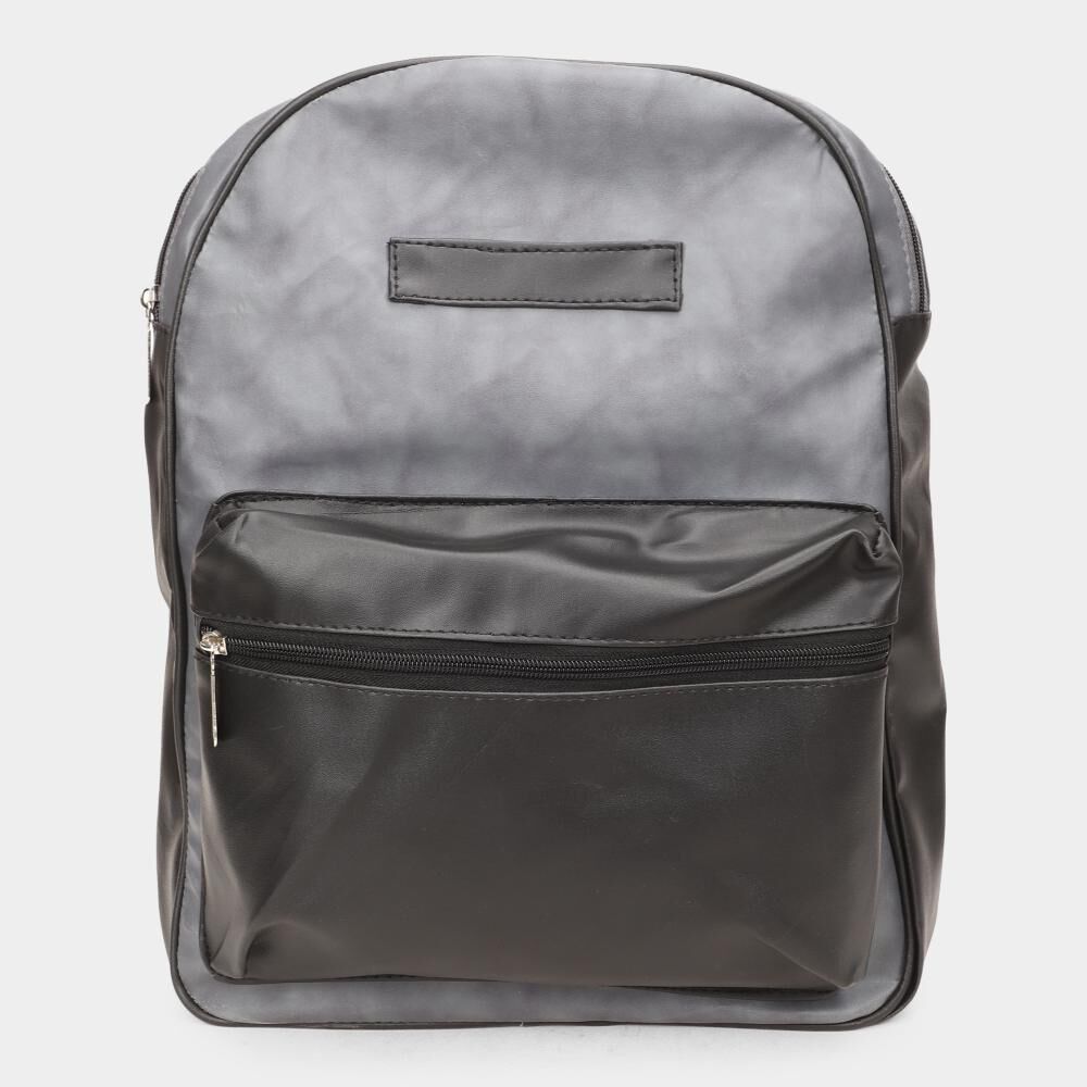 Lucky Charm                         Women's Dark Grey Polyurethane Backpack