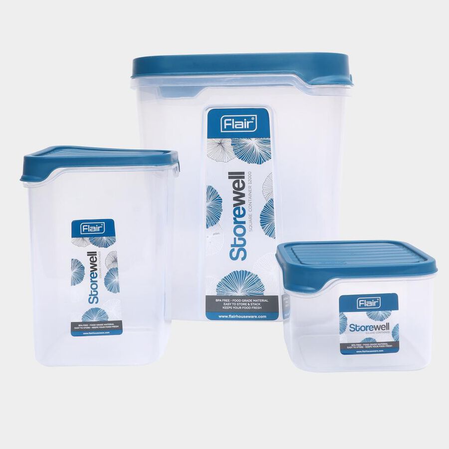 Plastic Container Set of 3, , large image number null