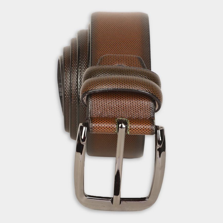 Men's Brown Polyurethane Casual Belt, , large image number null