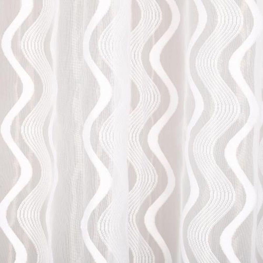 7ft. White Polyester Curtain, , large