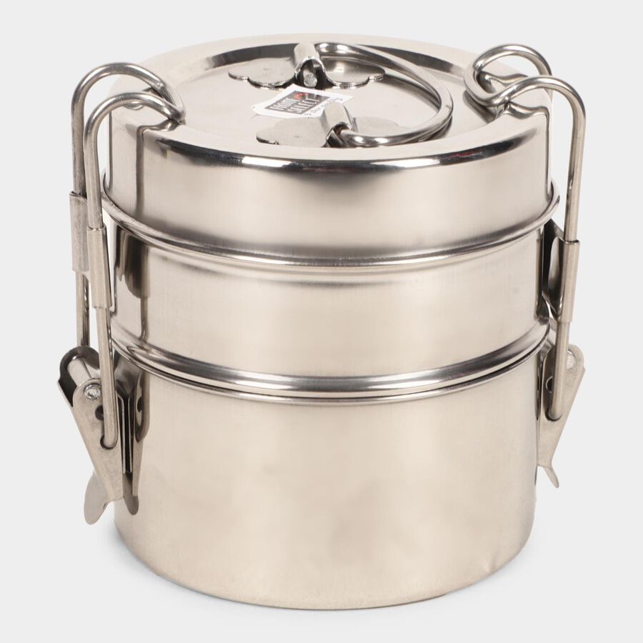 Steel Lunch Box - 2 Containers, , large image number null