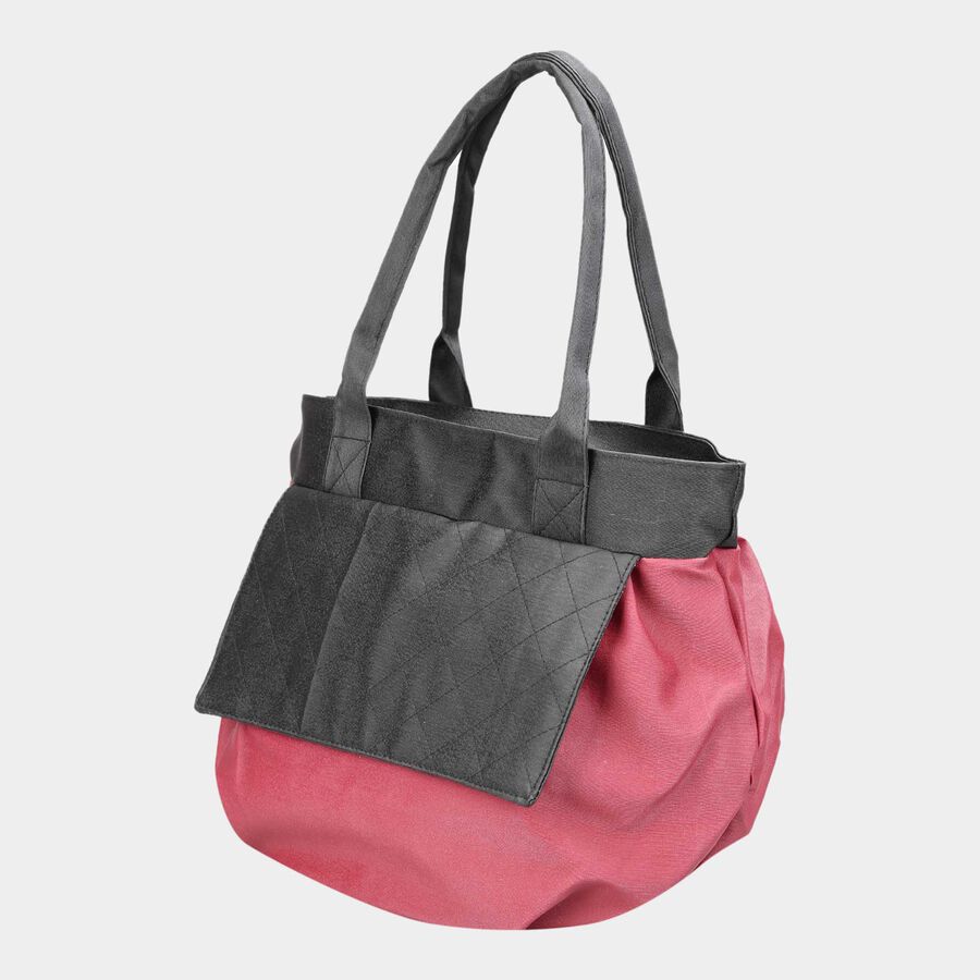 Women's Polyurethane Bucket Bag, Medium Size, , large image number null