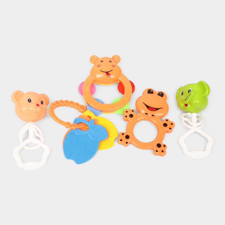 Baby Plastic.Set of 10 Rattles(Colour/Design May Vary), , large image number null