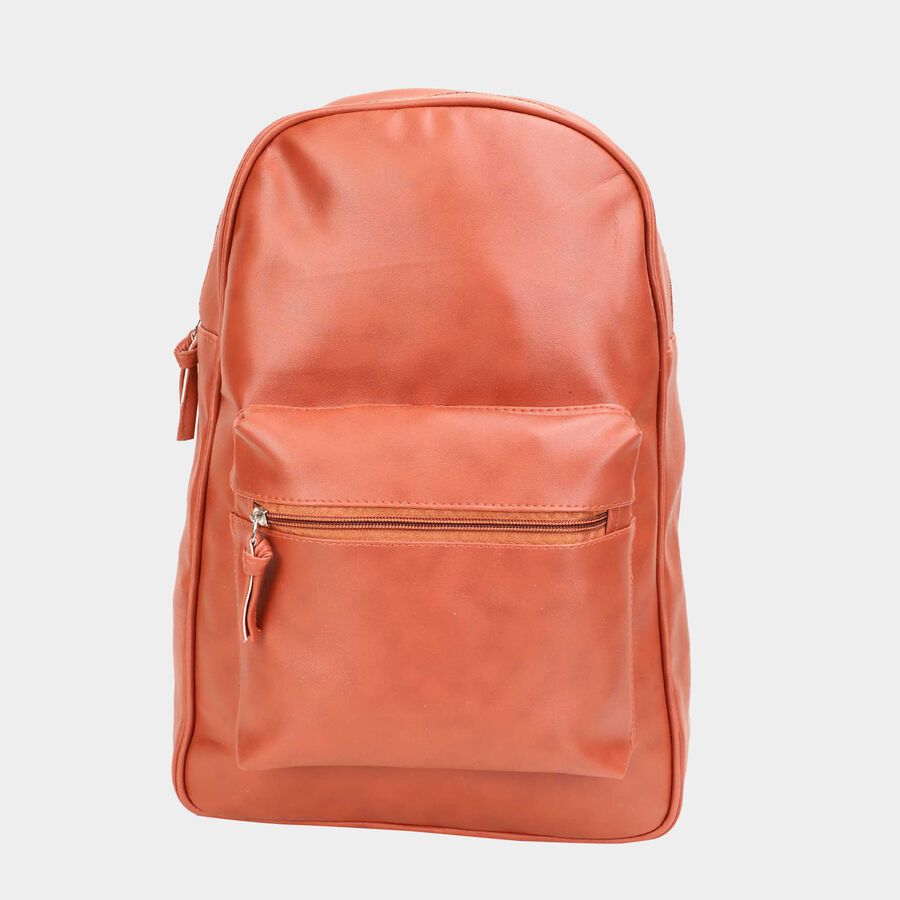 Women's Plain Polyurethane Backpack, , large image number null
