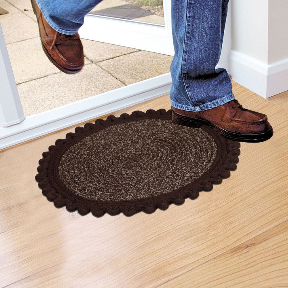 Home Beautiful                         Brown Polyester Door Mat