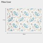 110 GSM Blue Microfiber Double Bedsheet With Pillow Cover, , small image number null