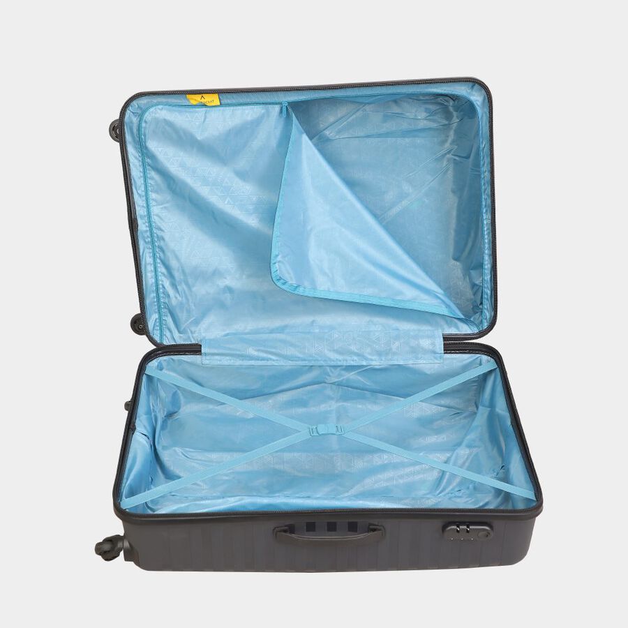 4-Wheel Dark Grey Polypropylene Hard Case Trolley, Small + Medium + Large, , large image number null