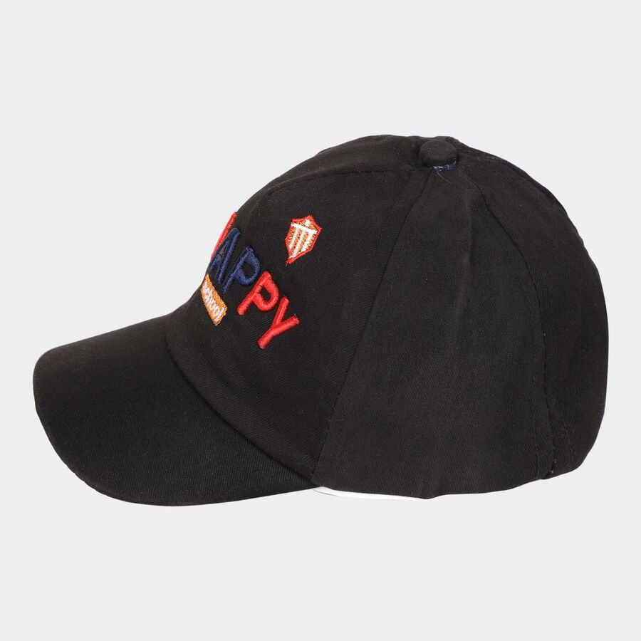 Kids' Black Canvas Cap, , large image number null