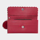 Women's Red Polyurethane Hand Pouch, , small image number null