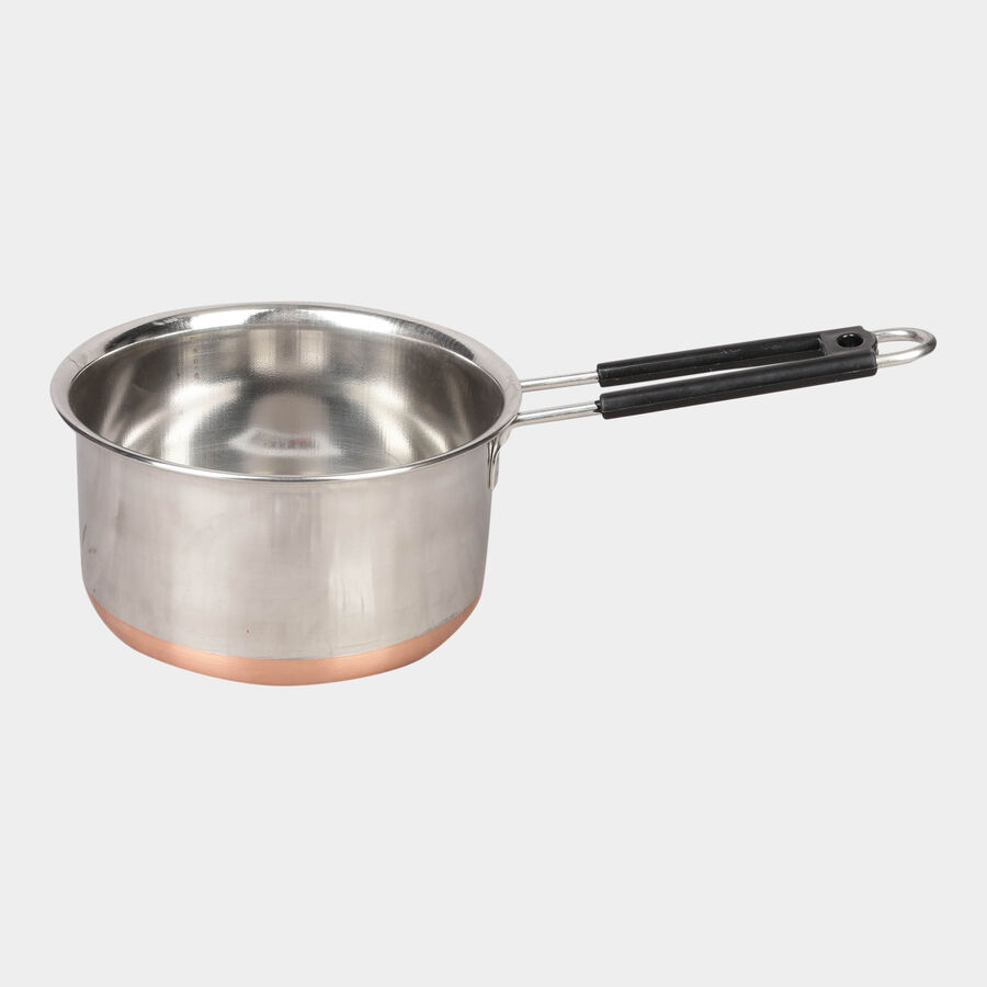 Steel Sauce Pan - 1.5 L, Induction Compatible, , large image number null