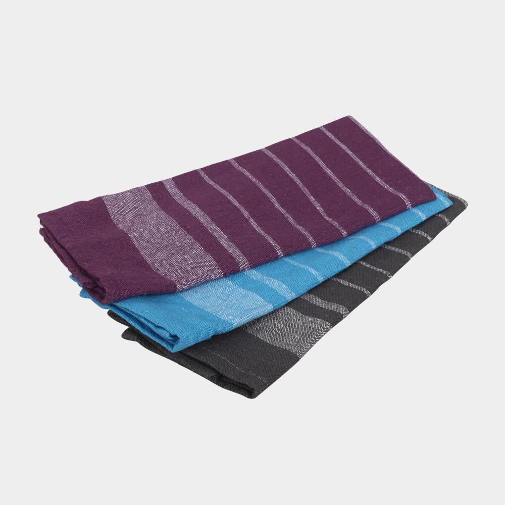 Home Beautiful                         Blue Polyester Cotton Kitchen Napkin