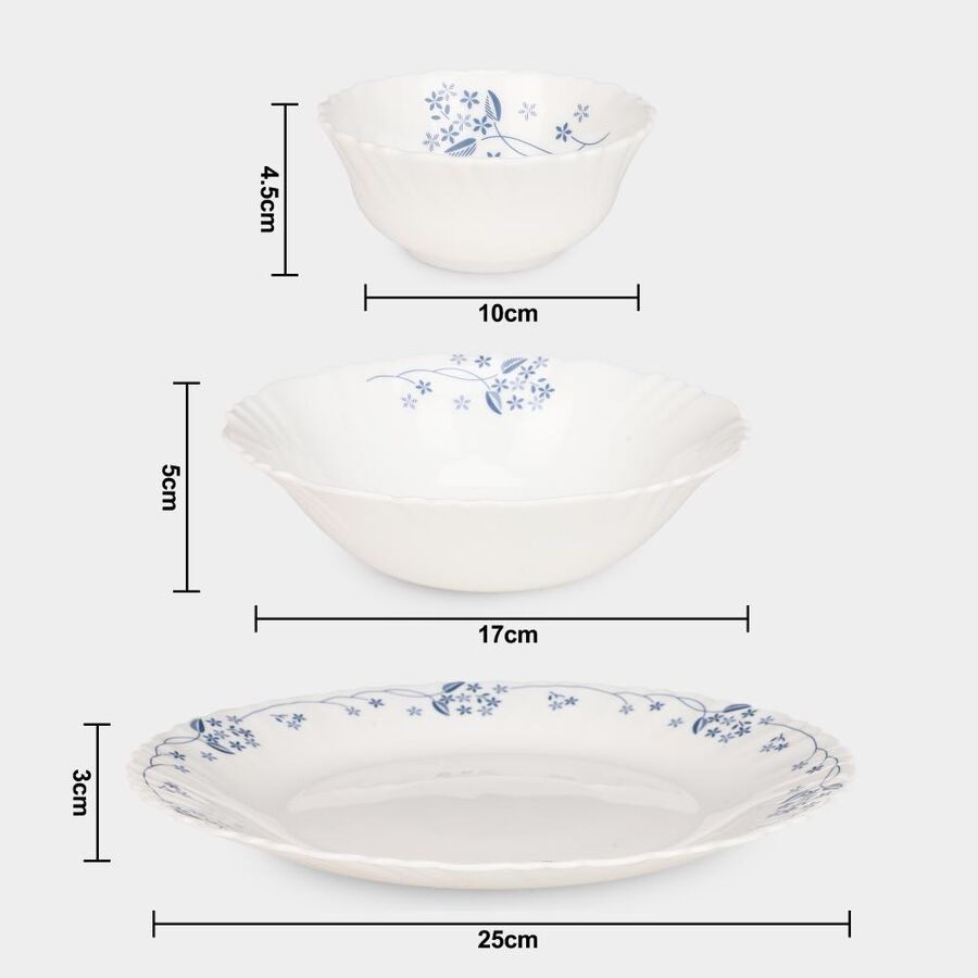 White Opalware Dinner Set of 10, , large image number null