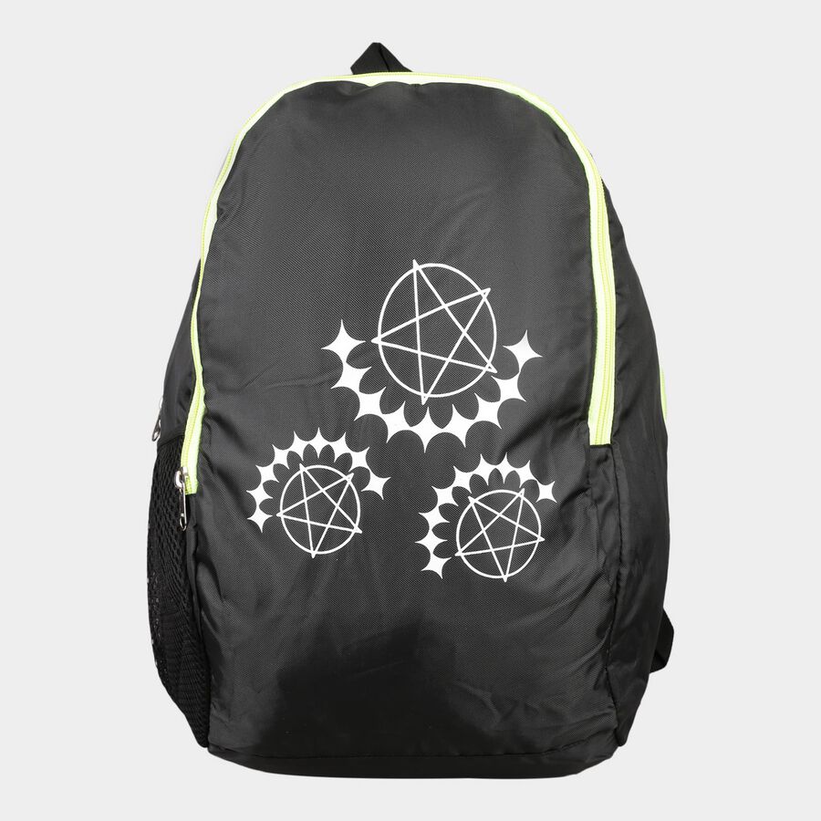 Black Polyester Backpack, Medium Size, 20 L, , large image number null