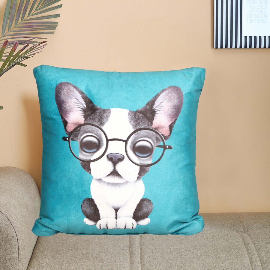 Teal Microfiber Cushion, , large image number null