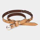 Women's Tan Polyurethane Belt, , small image number null