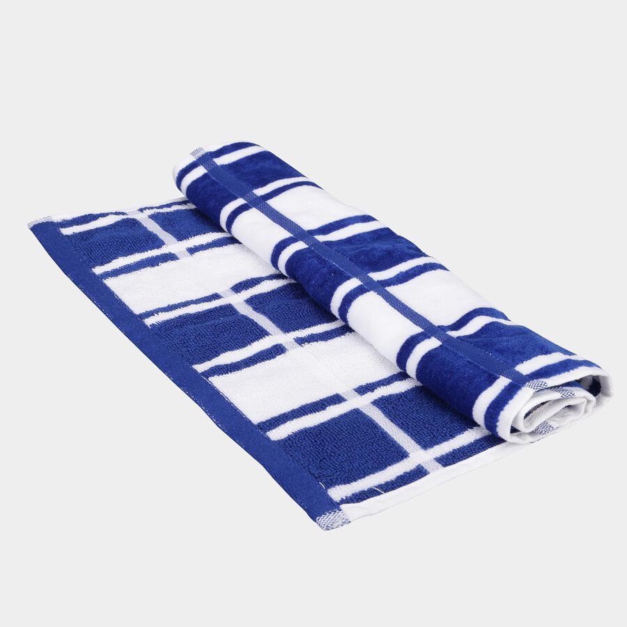 390 GSM Blue Cotton Hand Towel, , large image number null