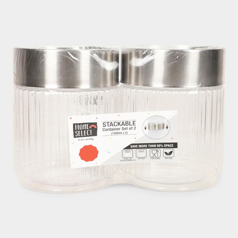 1.5L Plastic Container Set of 2, , large image number null
