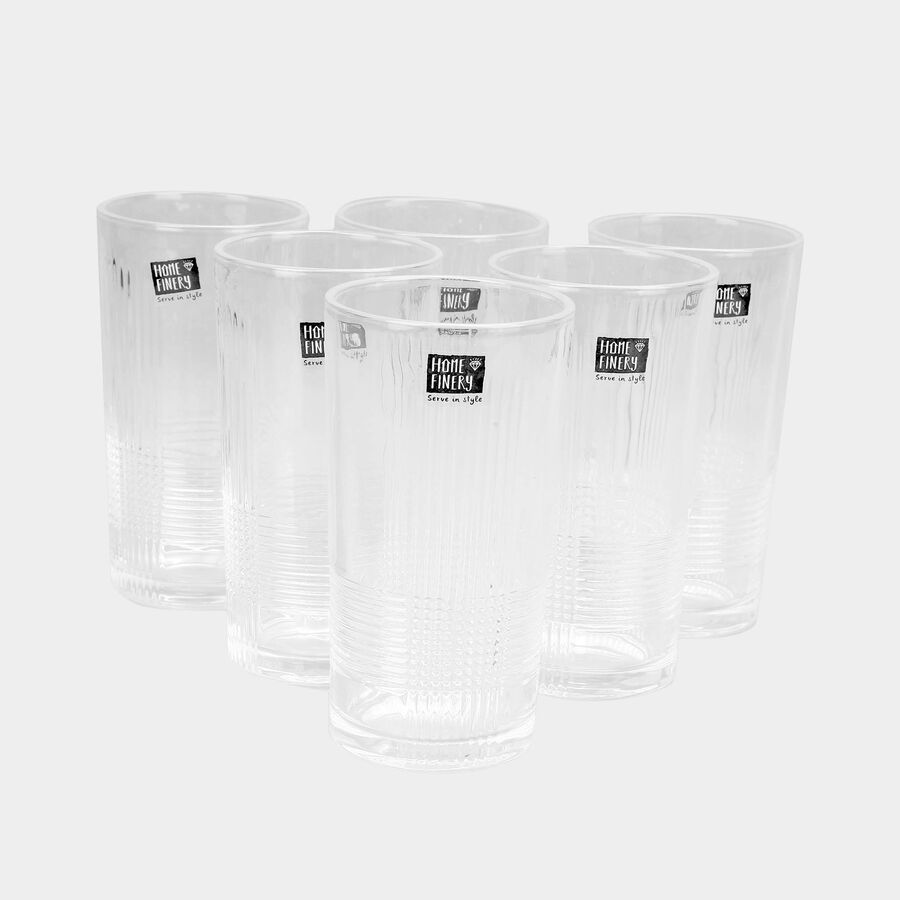 6 Pcs. Glass Tumbler -255 ml, , large image number null