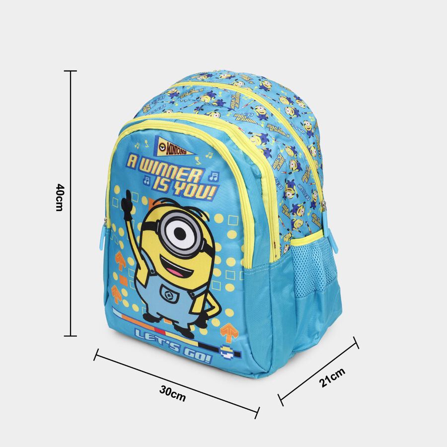 Kid's Minions Print School Bag, , large image number null