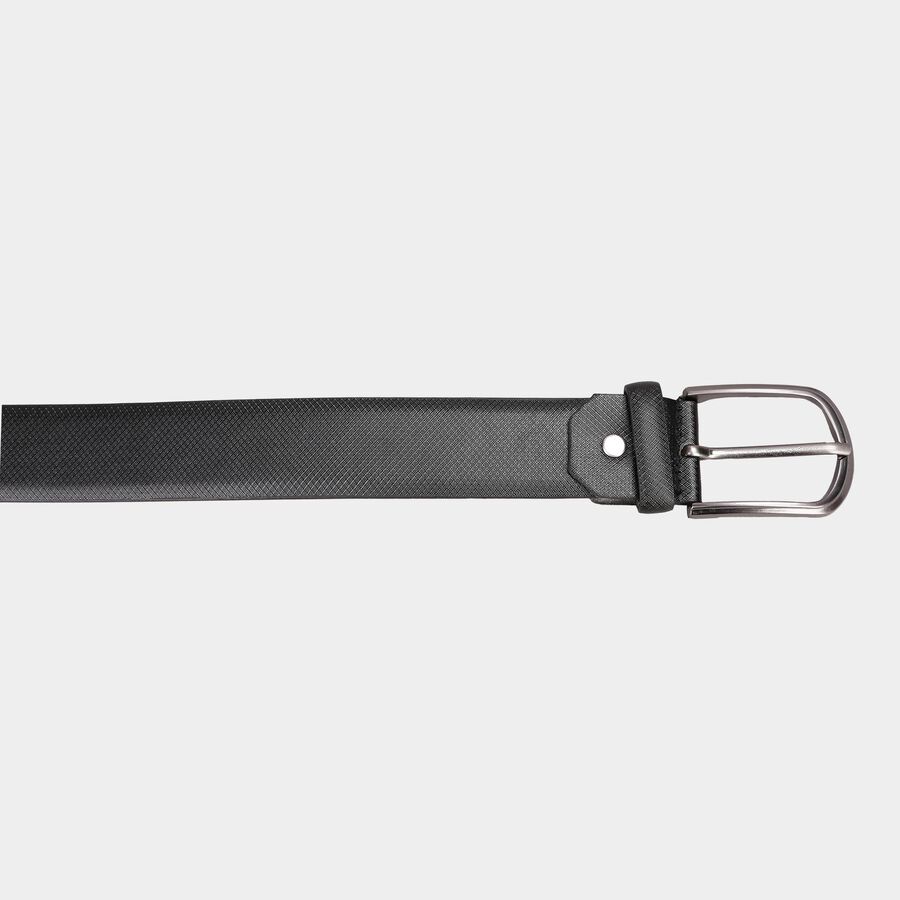 Men's Black Polyurethane Casual Belt, , large