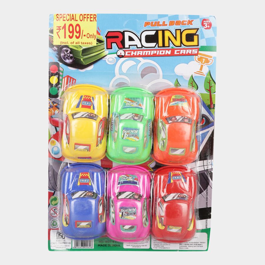 Pull Back Car 6 Pcs., , large image number null