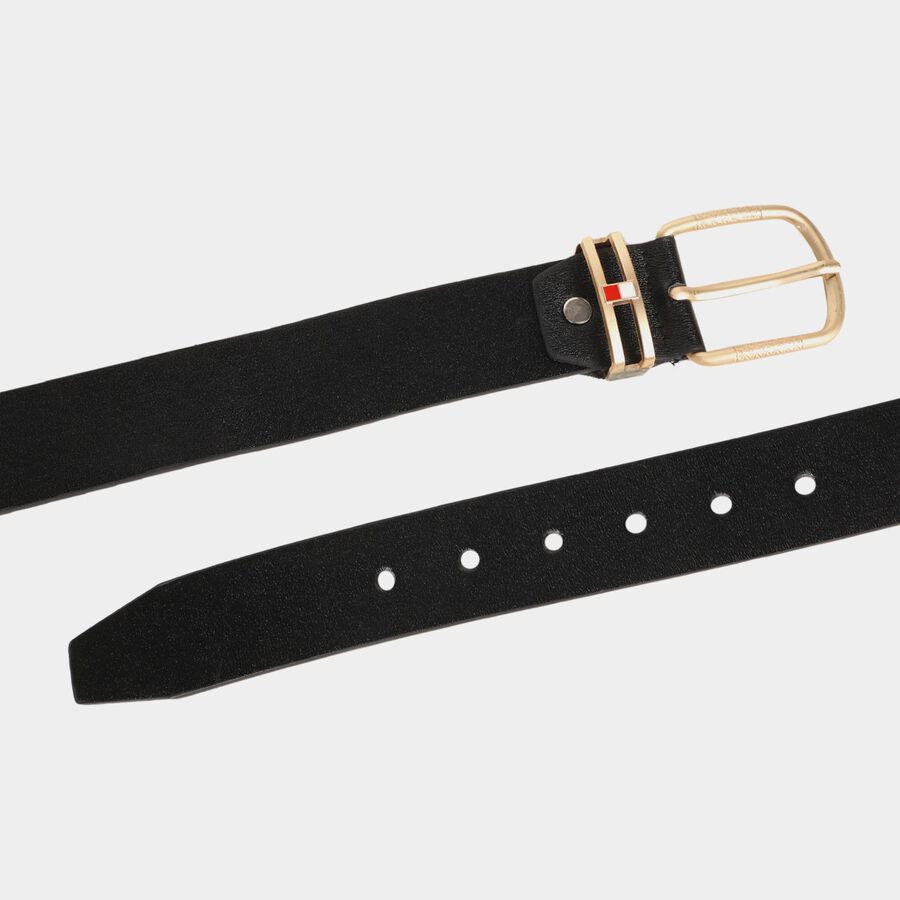 Men's Black Polyurethane Casual Belt, , large image number null