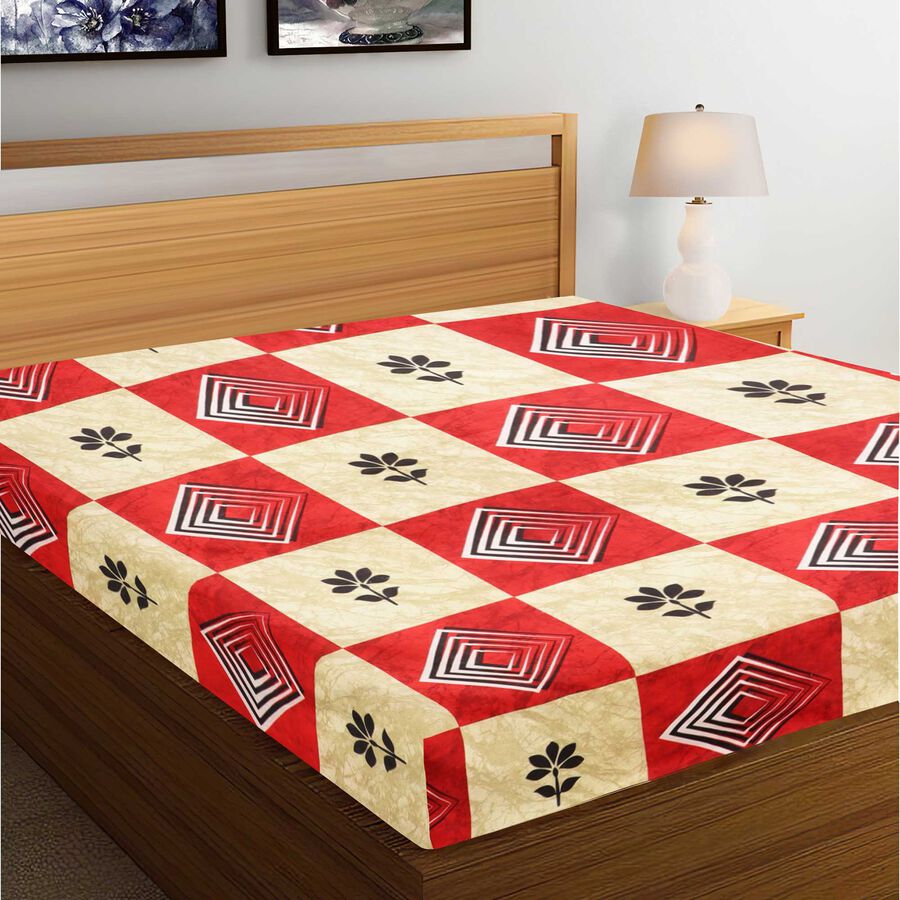 90 GSM Microfiber Double Bedsheet, , large image number null