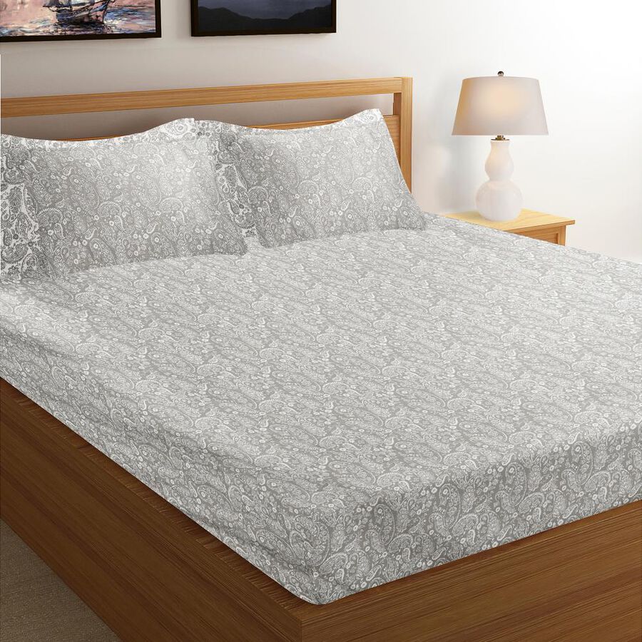 120 GSM Green Microfiber Double Bedsheet, , large image number null