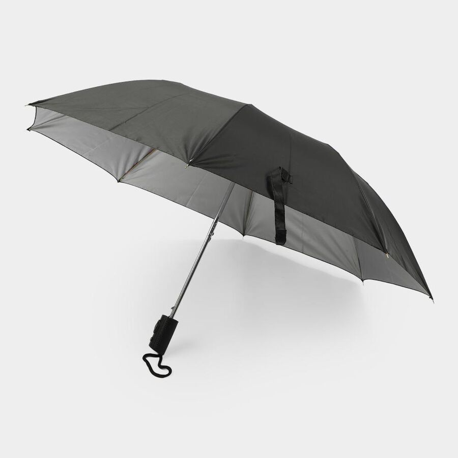 Men's Black Nylon/Polyester Umbrella, , large