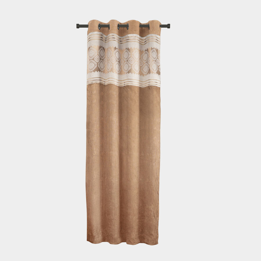 7 ft. Black Polyester Curtain, , large image number null