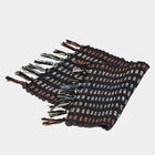 Black Polyester Cotton Door Mat, , small