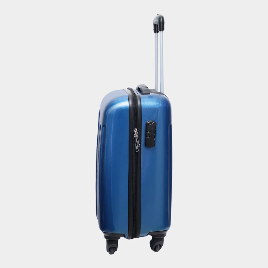 4-Wheel Blue PVC Matee Hard Case Trolley, Large, , large image number null