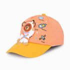 Kid's Orange Fabric Cap, , small