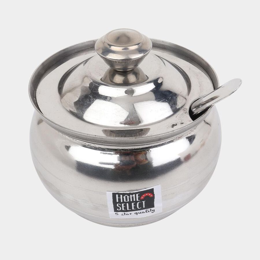 200 ml Stainless Steel Ghee Container, , large image number null