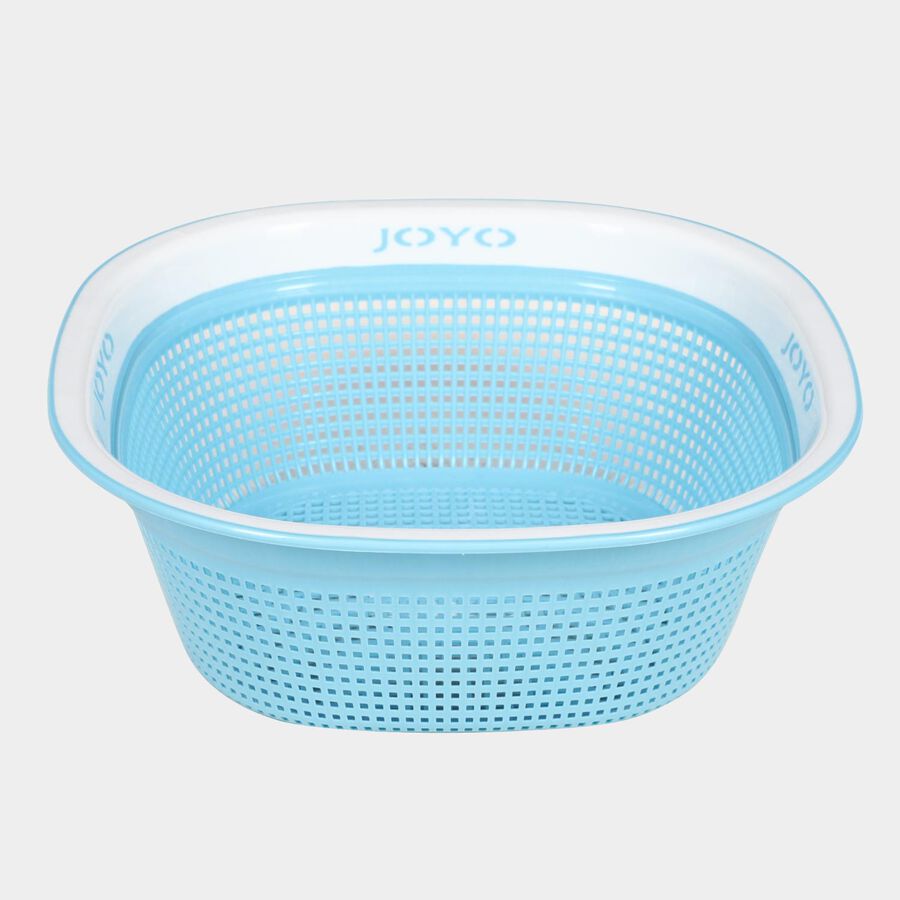 Blue Plastic Basket, , large image number null